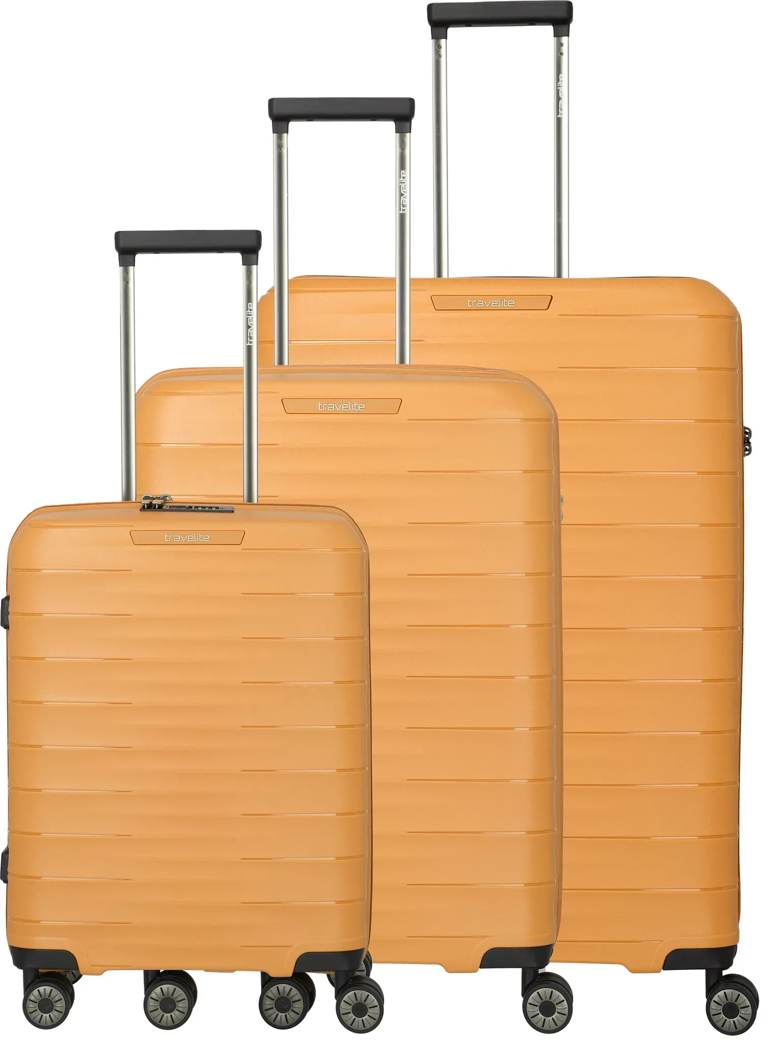 travelite MOOBY Trolley 4-Rollen L/M exp./S Curry
