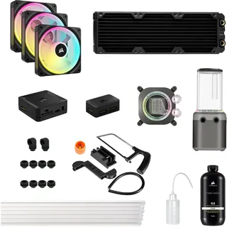 Corsair Hydro X iCUE XH405i RGB Kit grey, CPU Wasserkühler, Grau