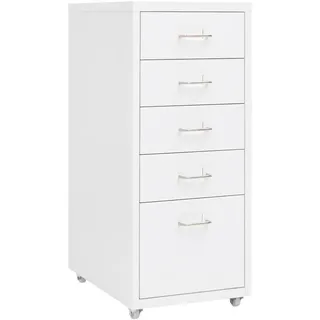 vidaXL Aktenschrank 28x41x69 cm Weiß