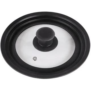 xavax Universaldeckel mit Dampfloch, für Töpfe und 20 cm Durchmessser, Kochtopfdeckel mit abgestuftes Randdesign, Silikonring und Glas, spülmaschinengeeignet)
