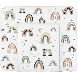 Rotho Babydesign Wickelauflage weiß Motiv Boho Rainbow