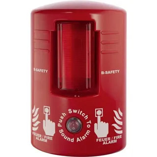 B-Safety TOP-ALARM rot Sensor:man.Wandmontage