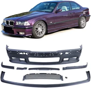 Front Stoßstange + ABE + Evo Spoiler Lippe passt für alle BMW E36 auch M3 90-99