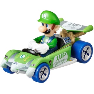 Hot Wheels - Spielzeug, Color DieCast Luigi Circuit Special von Super Mario Kart - Maßstab 1:64 Länge 5 cm