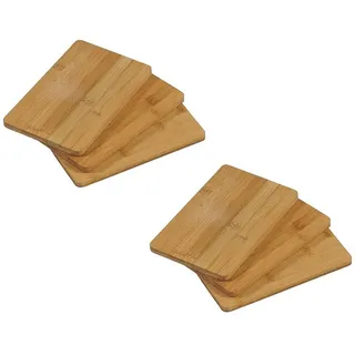 KESPER | Frühstücksbrettchen | 6er Pack | Bambusholz | Holz Schneidbrett für den täglichen Gebrauch | ideal zum servieren von Speisen