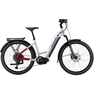 Haibike Trekking 7 Low 2025 27,5 Zoll RH 50 cm Unisex soft grey/red/blue glänzend