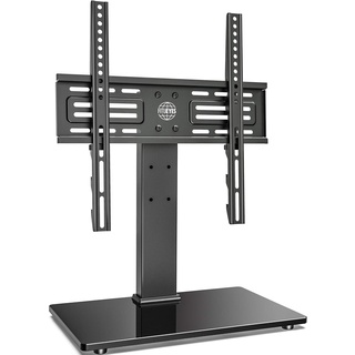 FITUEYES TV Standfuss TV Ständer für 27-55 Zoll LCD LED OLED Plasma Flach & Curved Fernseher Höhenverstellbar Max.VESA 400x400mm bis 40kg TV