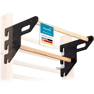 Skandika Klimmzugstange Holz | Vira | Made in Germany, mit 2 Stangen, schwarz No Size