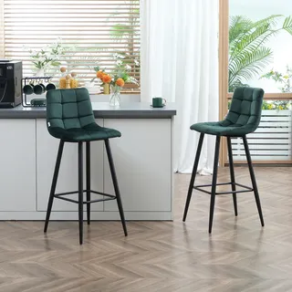 Homcom Barhocker 55 x 103 x 42 cm Grün