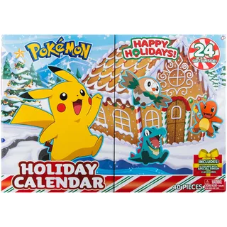 Jazwares Pokémon - Battle Figure Adventskalender, offizieller Pokémon Kalender mit 24 Überraschungen