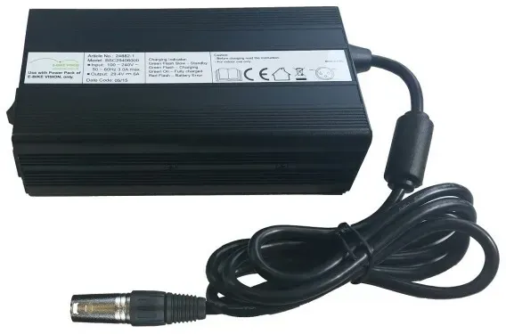 Schnell-Ladegerät 26 Volt / 6 A für E-Bike-Akkus mit 24-26 Volt