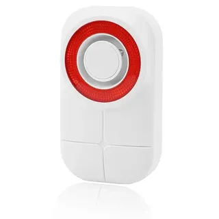 Olympia 6109 Sirene Drahtlose Sirene Draußen Rot, Weiß