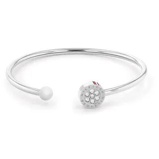 Tommy Hilfiger Jewelry Offenes Bangles Armband - Silver - One Size