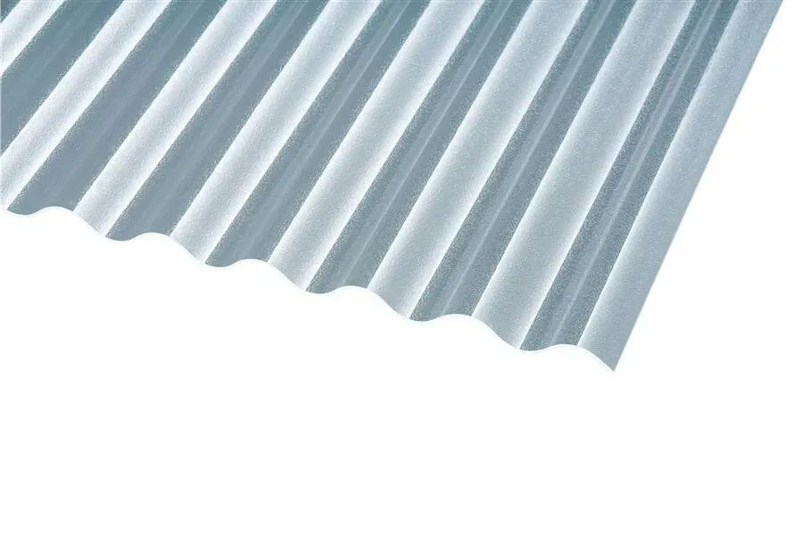 Polycarbonat Wellplatten klar C-Struktur Sinus 76/18 2,5 mm – Hagelsicher 1045 x 7000
