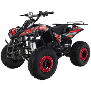 ACTIONBIKES MOTORS Kinder Quad S-10 1000 Watt Federung, Scheiben-/Trommelbremsen, bis 20 km/h (sw/rot)