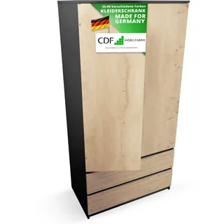 Topeshop Malwa SS-90 Anthrazit ARTISAN Kleiderschrank
