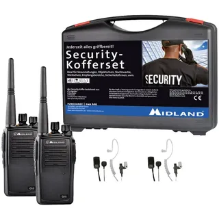 Midland G15 Pro NC PMR 2er Security-Koffer inkl. MA 31-M C1127.S2 PMR-Funkgerät 2er Set
