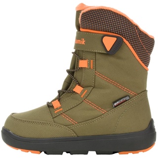 Kamik Jungen Unisex Kinder Stance2 Winterstiefel, Olive Orange Olo, 22