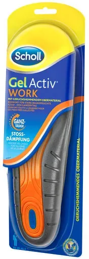 Scholl GelActiv Einlegesohlen Work für Arbeitsschuhe in 40-46,5 – Für stark beanspruchte Füße