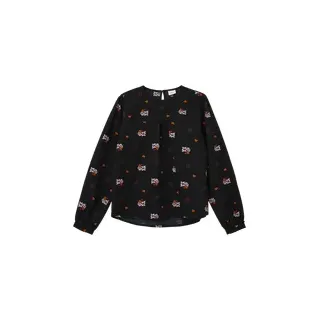 s.Oliver - Bluse mit Crêpestruktur, Mädchen, schwarz, M