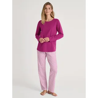 CALIDA Marine Dreams Pyjama, lang, Damen, weich, pflegeleicht, elastischer Hosenbund - 36-38