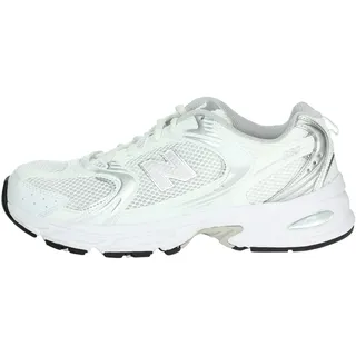 NB White/Silver Metallic 36