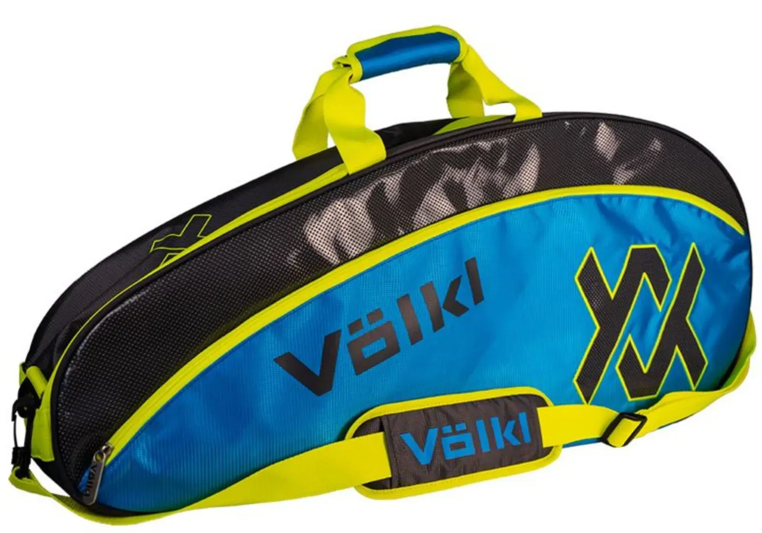 Tennistasche - Völkl - TOUR PRO Bag - Charcoal/Neon Blue/Neon Yellow