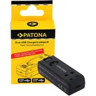 PATONA Dual USB Ladegerät für Insta360 ONE R 360 ONE RS INST100-04