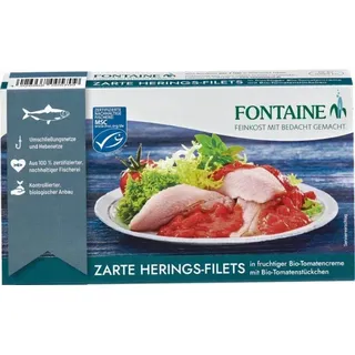 Fontaine Heringsfilets in Tomatencreme mit Tomatenstückchen