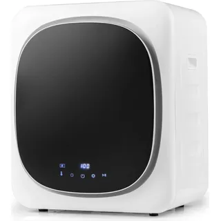 Costway Mini Wäschetrockner 5kg, bis zu 69°C, LED Touch-Screen, 4 Temperaturen & 6 Timer, mit Desinfektion, Überhitzungsschutz, & Weiß