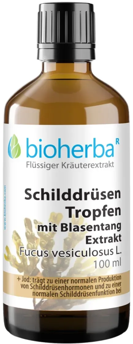 Schilddrüsen Tropfen mit Blasentang Extrakt Tinktur 100 ml