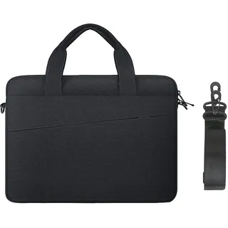 jooeer Laptop Hülle Tasche 15,6 16 Zoll Wasserdicht Schultertasche für MacBook Pro M3/M2/M1 A2991 A2780 A2485 A2141 2023-2019 Chromebook Notebook 15,6-16", Dünn PC Sleeve Case mit Griff, Schwarz