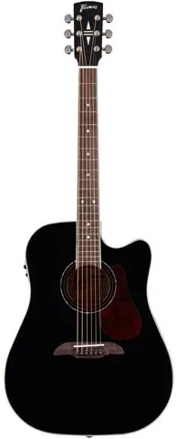 Framus Legacy, Dreadnough FD-14SCE BKt, Cutaway w/ Fishman PU, Black HighPolish