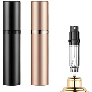 FENGCHUANG Parfümzerstäuber 2 Stücke Sprühflasche Klein 5ml Parfümzerstäuber Nachfüllbar Reise Zerstäuber Parfüm,Perfume Atomizer pour Spazierengehen,Reisen und Ausgehen