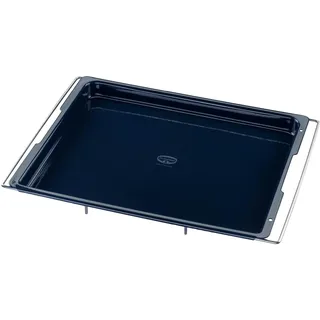 Dr. Oetker Backblech Back-Liebe Emaille – Schnitt- & kratzfestes Blech passend für jeden Backofen mit Emaille & Antihaft-Beschichtung – Verstellbares Backofenblech in Dunkelblau