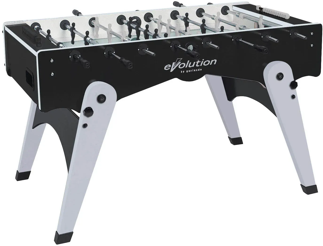 Garlando Tischfußball Kickertisch "Foldy Evolution",schwarz / silber,