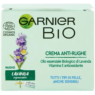 Garnier Bio Anti-Falten-Gesichtscreme, regenerierend, Anti-Aging, Lavendel-Formel, 50 ml, (Verpackung kann variieren)