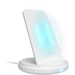 SBS Schreibtisch-Halterung mit kabelloser 10-W-Aufladung (10 W), Wireless Charger, Weiss