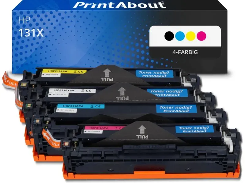 Toner kompatibel mit HP 131X (CF210X) - 4-farbig - Hohe Kapazität - Multipack