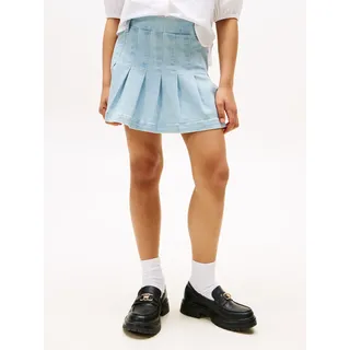 Tommy Hilfiger Jeansrock mit Falten Hellblau, 152