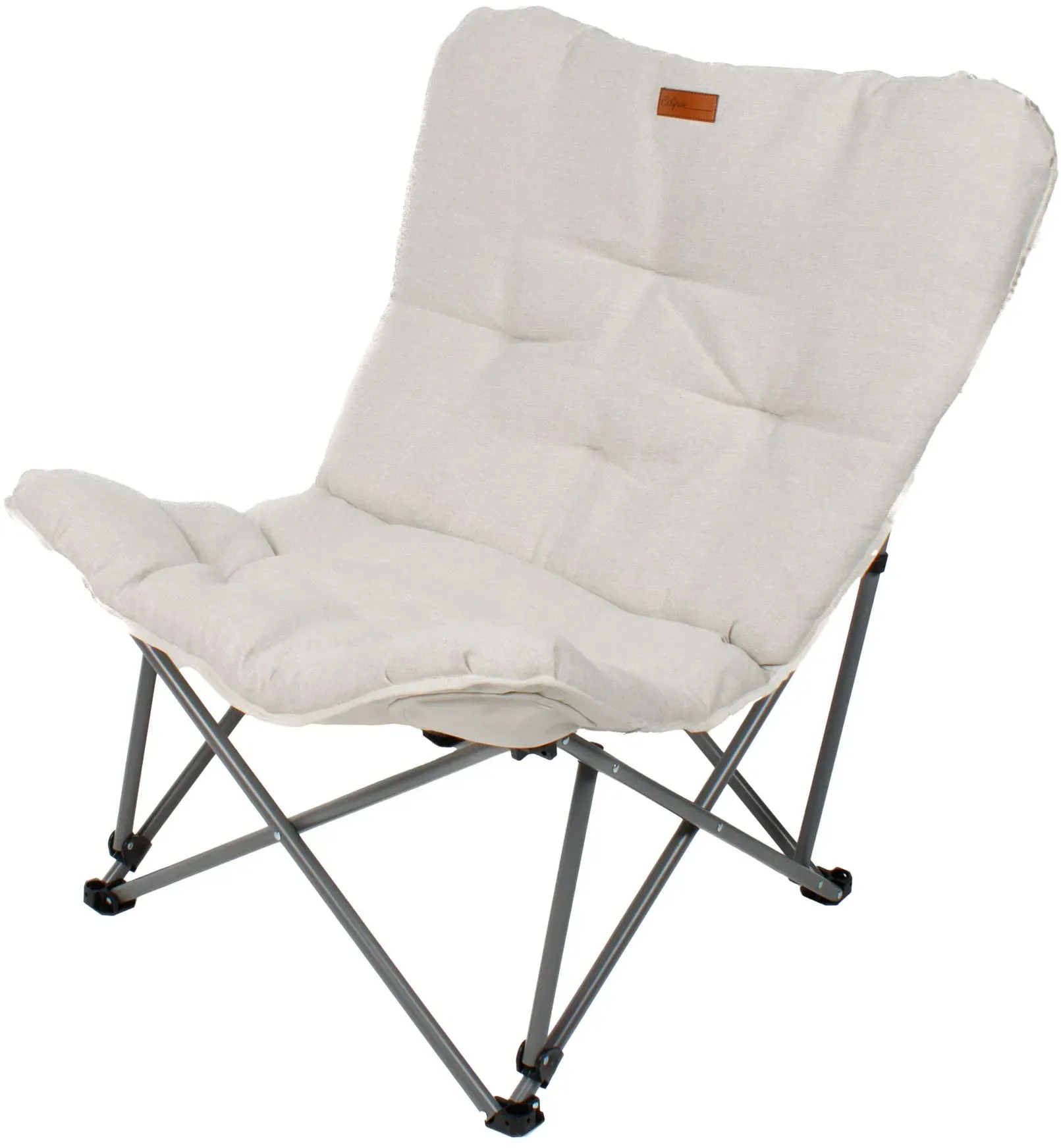 2er Set Campingstuhl oder Campinghocker, Stofffarbe Campingstuhl: Grau, Campingstuhl: Titan