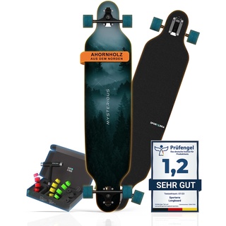 Sporterra Longboard [Weihnachts-Angebot] - Longboard Erwachsene und Jugendliche - Optimiert bis ins kleinste Detail für unvergessliche Abenteuer auf dem Long Board