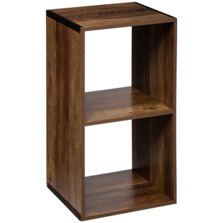 5 five simply smart 5five - Regal mit 2 fächern indus Mix n modul mit dunklem holzeffekt