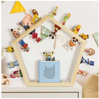 BABY VIVO Regal für Toniebox mit magnetischer Aufbewahrung für über 68 Tonies - Fünfeck