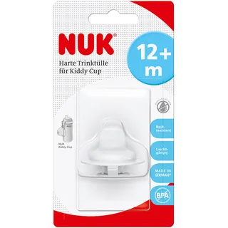 Mapa NUK Harte Ersatzsauger für Kiddy Cup Trinklernbecher | beißresistent, leichtgängig und auslaufsicher | BPA frei weiß | 1 Stück