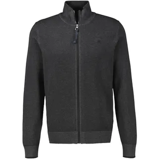 Lerros Melange-Strickjacke für Herren - Black - 6XL