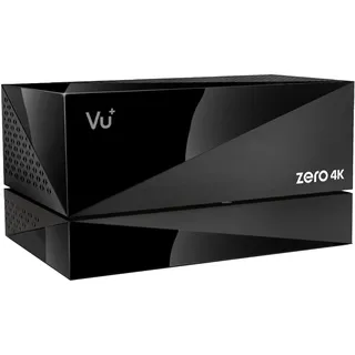 VU+ Zero 4K Combo Kabel- und Antennen-Receiver UHD 2160p inkl. PVR-Kit ohne Festplatte – DVB-C/T2 Hybrid-Tuner mit HDR10, HLG, CI+ Slot, Linux Enigma2, schwarz