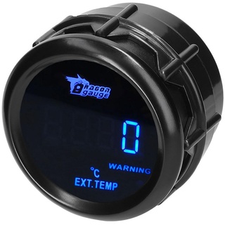 MOCNT Auto Abgastemperaturanzeige 2" 52mm Auspuff Gas Temperatur Anzeige Blau Licht Digitalanzeige Abgasmessgerät Meter Gas Temp Messgerät Exhaust Gas Temp Gauge Rauch Len