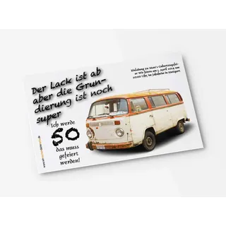 Einladung Einladungskarte Geburtstag Alter Bus (70)