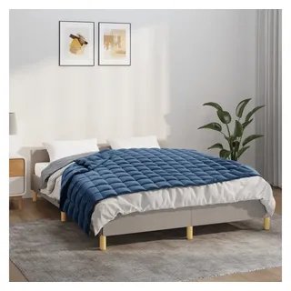 vidaXL Gewichtsdecke Blau 135x200 cm 6 kg Stoff